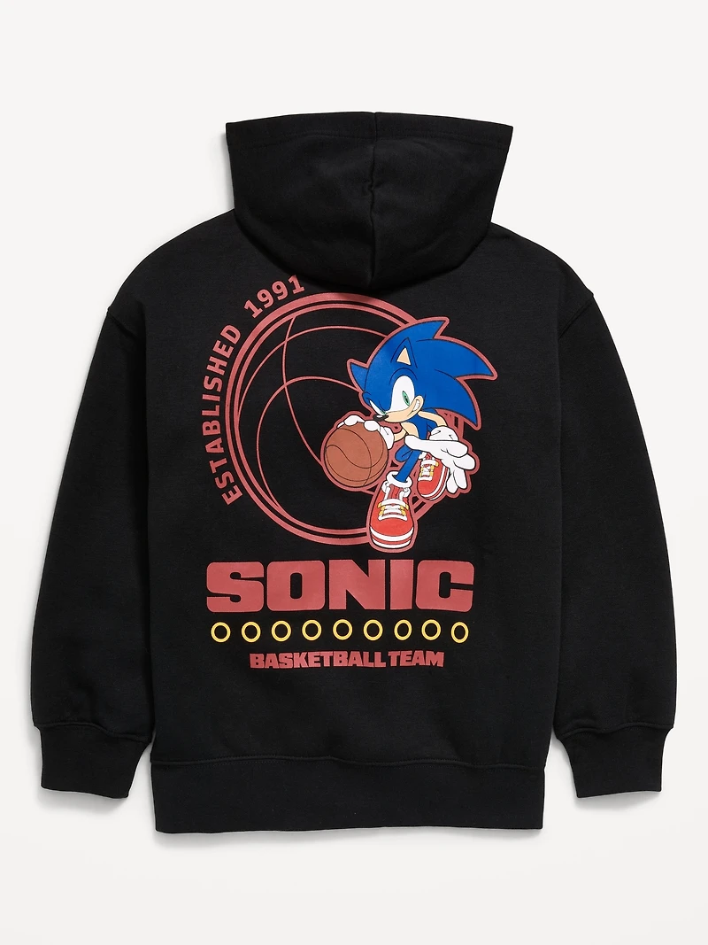 Sonic The Hedgehog™ Oversized Gender-Neutral Pullover Hoodie for Kids