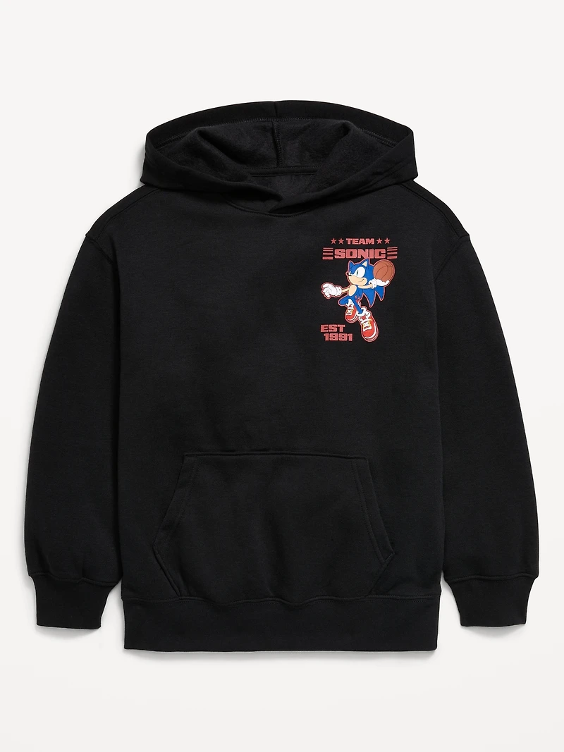 Sonic The Hedgehog™ Oversized Gender-Neutral Pullover Hoodie for Kids