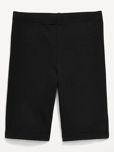 Printed Long Jersey Biker Shorts for Girls