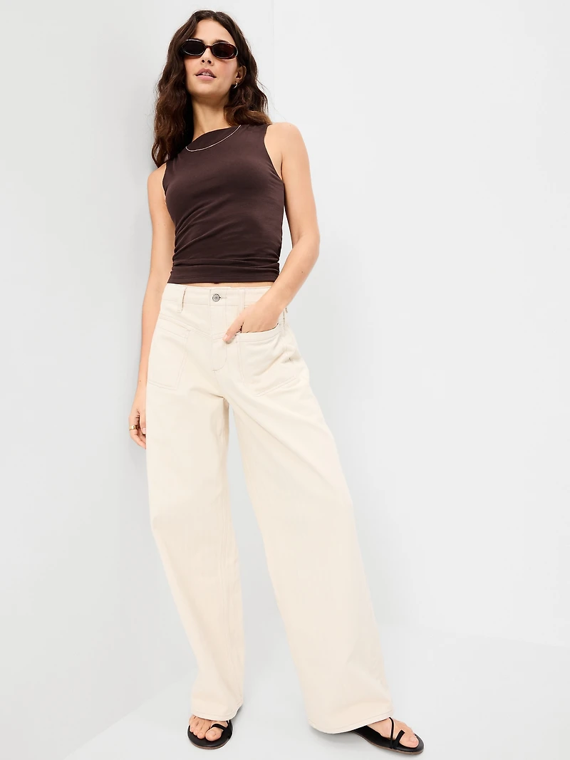 Hug Double-Layer Boat-Neck Top