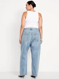 Mid-Rise Slouchy Straight Jeans