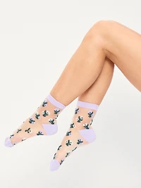 Sheer Quarter Crew Sock 2-Pack for Women