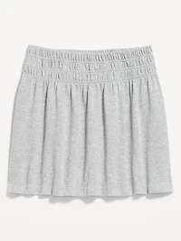 Smocked-Waist Mini Skirt