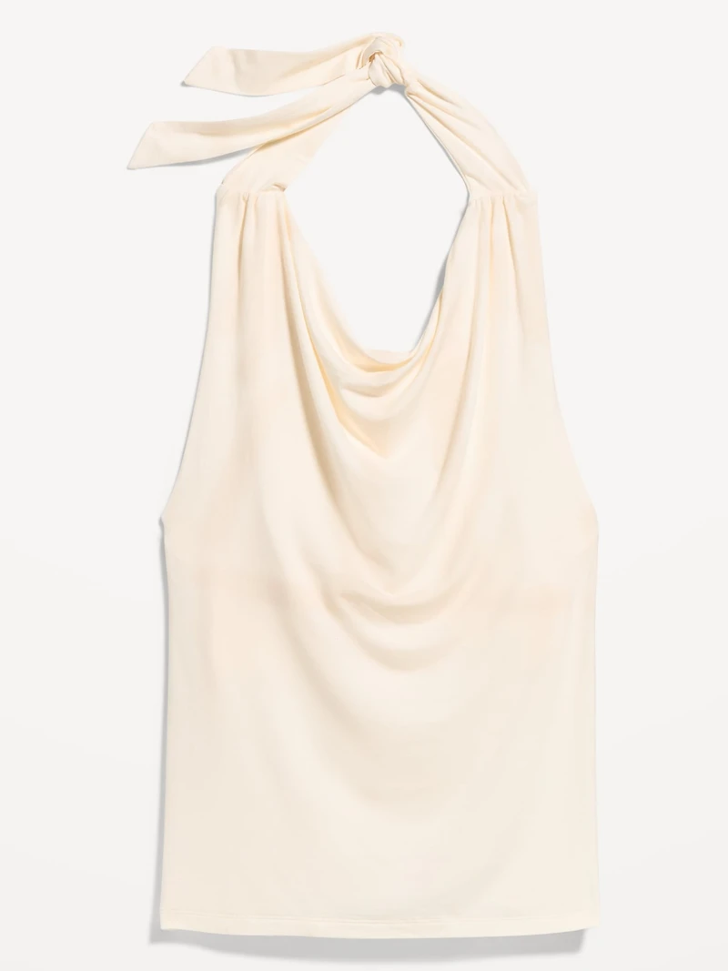 Cowl-Neck Halter Top
