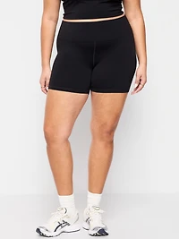 High-Waisted StudioSmooth Biker Shorts - 6-inch inseam