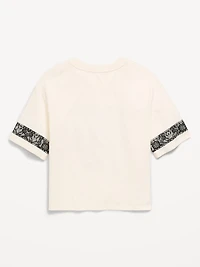 Oversized Football-Style T-Shirt for Girls