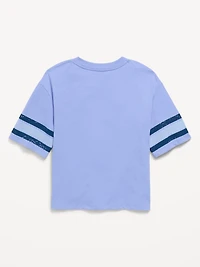 Oversized Football-Style T-Shirt for Girls