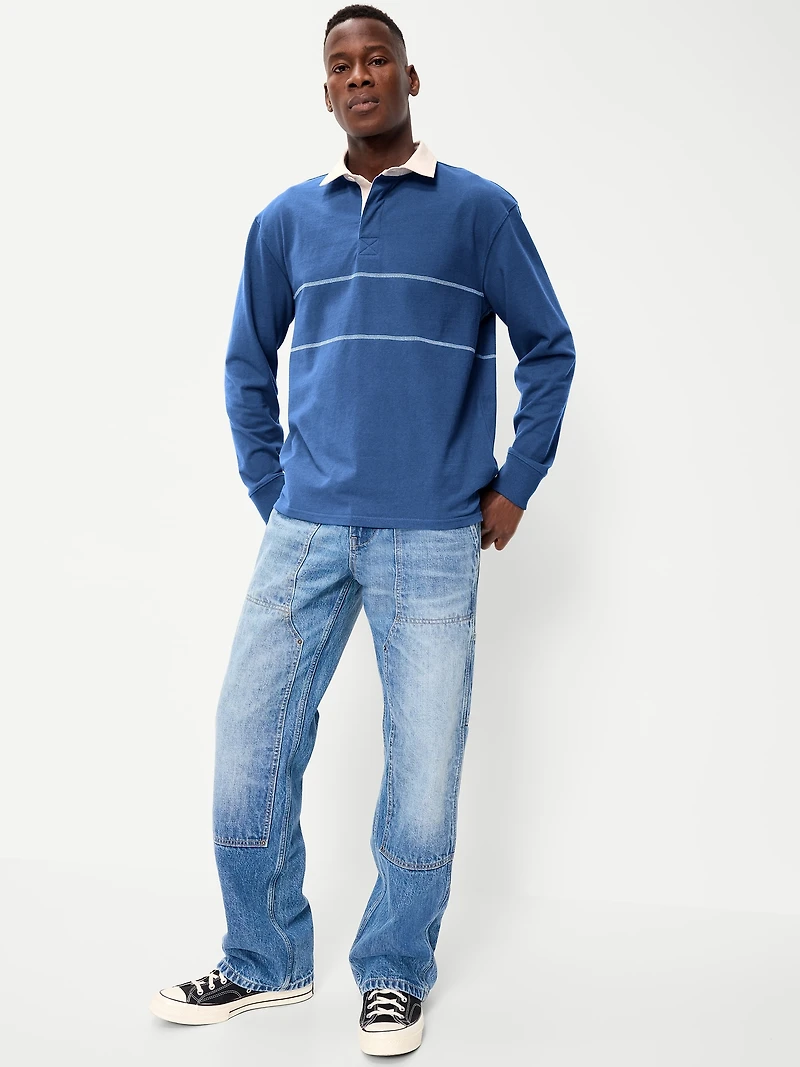 Color-Block Rugby Polo