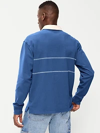 Color-Block Rugby Polo