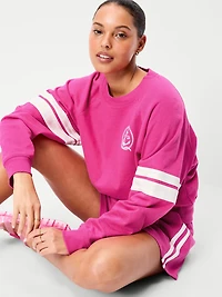 Crew-Neck Raglan Graphic Sweatshirt