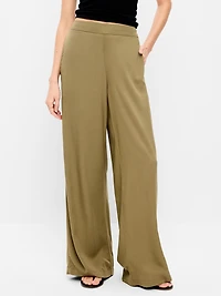 High-Waisted Playa Wide-Leg Pants