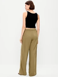 High-Waisted Playa Wide-Leg Pants