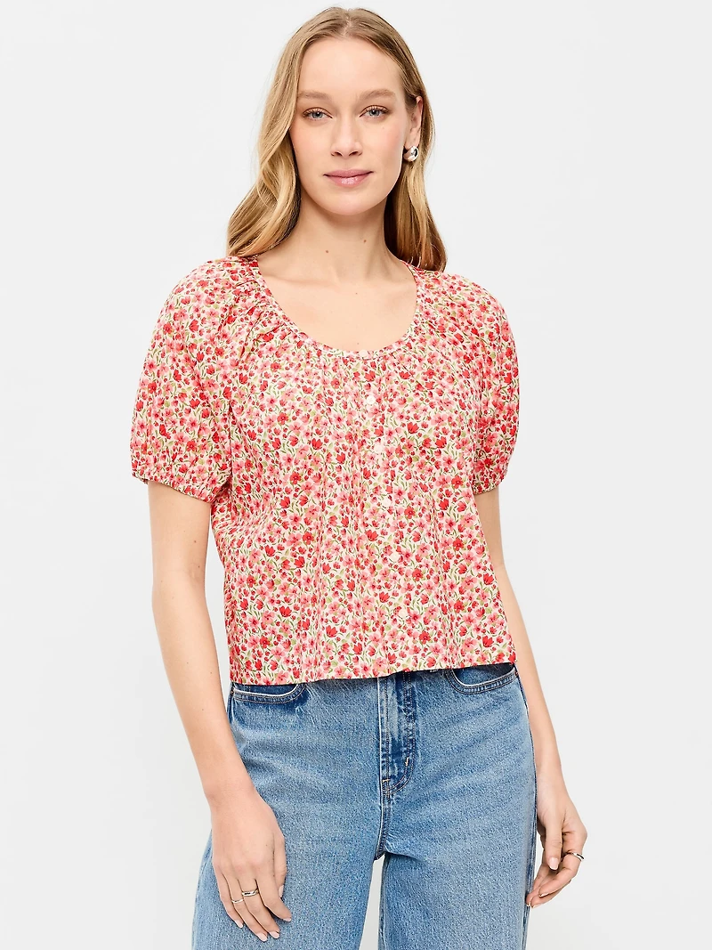 Airy Button-Down Top