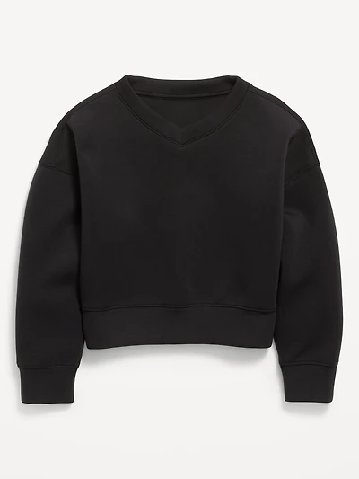 Bounce Fleece V-Neck Sweatshirt for Girls
