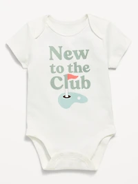 Short-Sleeve Unisex Graphic Bodysuit for Baby