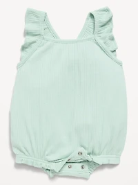 Sleeveless Ruffle-Trim Romper for Baby