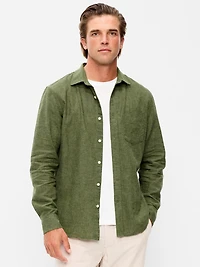 Classic Fit Linen-Blend Shirt