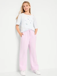 Favorite Fleece High-Waisted Wide-Leg Sweatpants for Girls