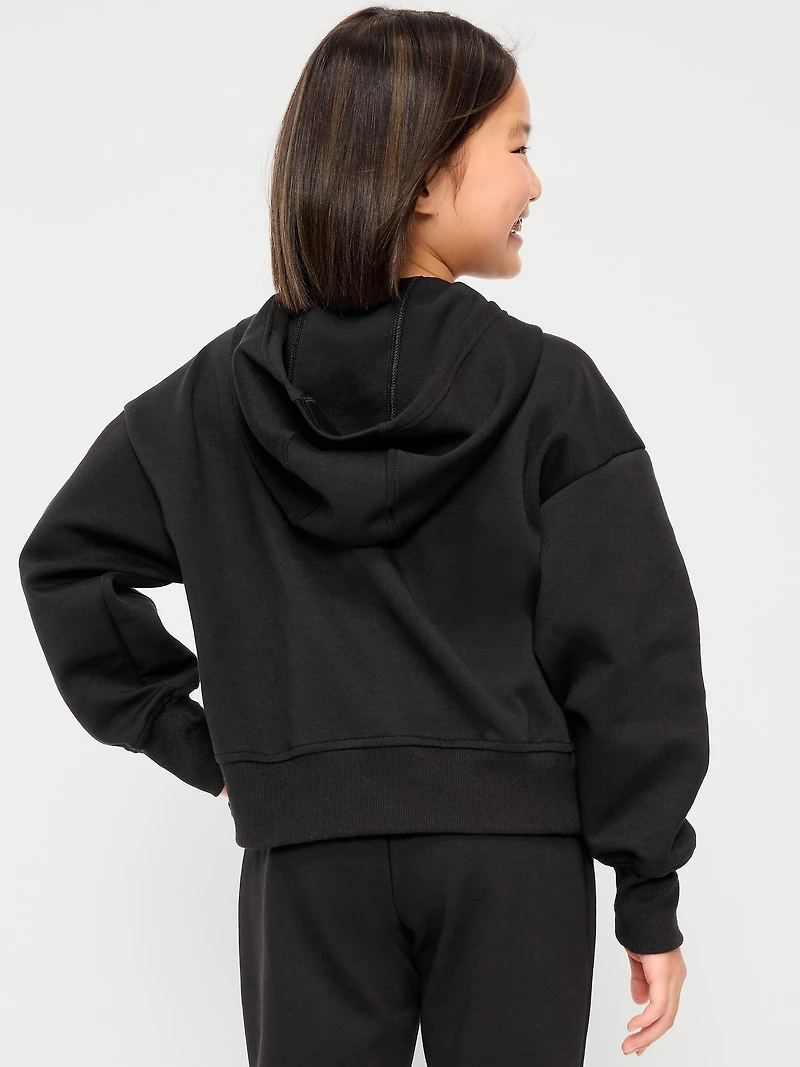 Oversized Dynamic Fleece Full-Zip Hoodie for Girls