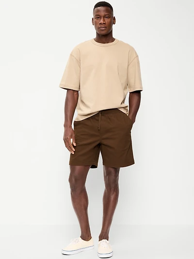 Twill Jogger Shorts - 7-inch inseam