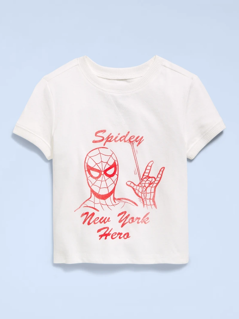 Old Navy x Marvel Spider-Man Graphic Ringer T-Shirt for Toddler Boys