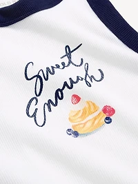 Graphic Snug Crop Tank Top