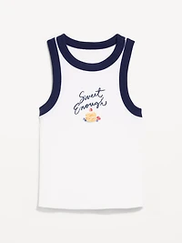 Graphic Snug Crop Tank Top