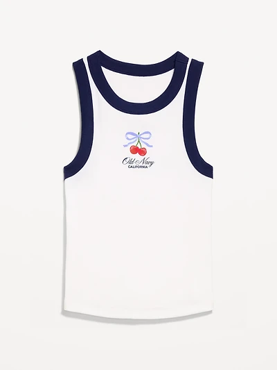 Snug Ribbed Crop Tank Top