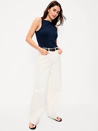 Hug Double-Layer Boat-Neck Top