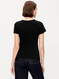 Hug Double-Layer Crew Neck Top