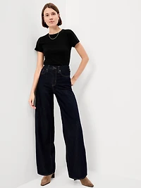 Hug Double-Layer Crew Neck Top