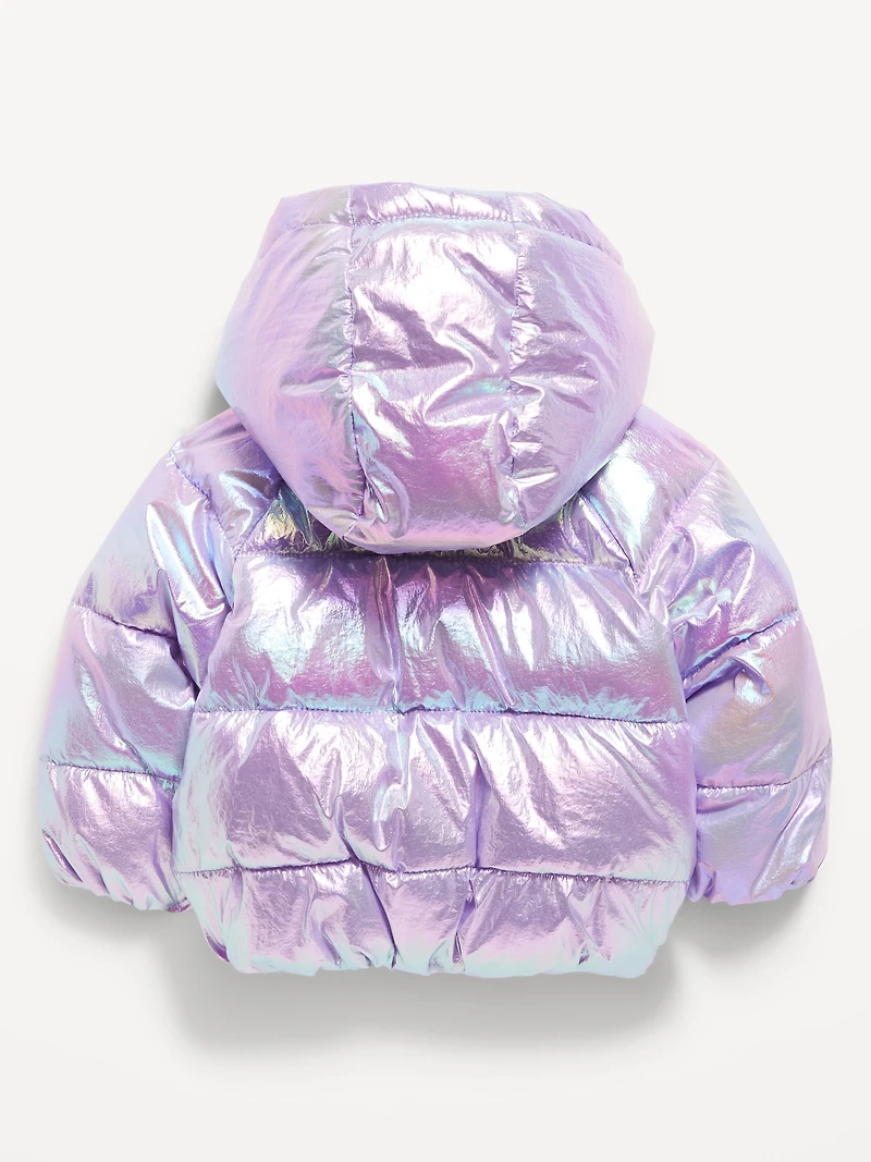 Shiny Puffer Jacket for Toddler Girls