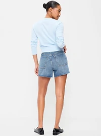 High-Waisted Baggy Shorts -- 5-inch inseam