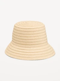 Straw Bucket Hat for Women