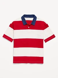 Oversized Short-Sleeve Polo Shirt for Boys