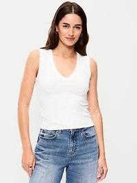 Snug Crop V-Neck Tank Top