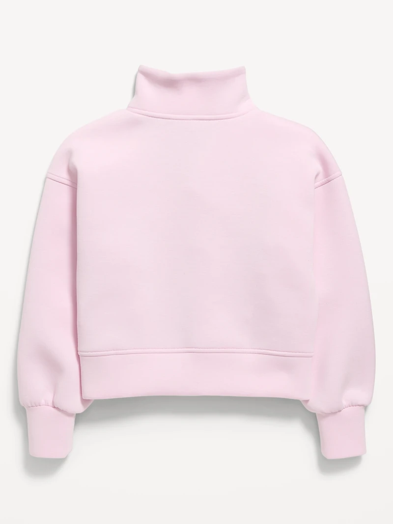 Half-Zip Bounce Fleece Pullover Sweatshirt for Girls