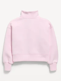 Half-Zip Bounce Fleece Pullover Sweatshirt for Girls