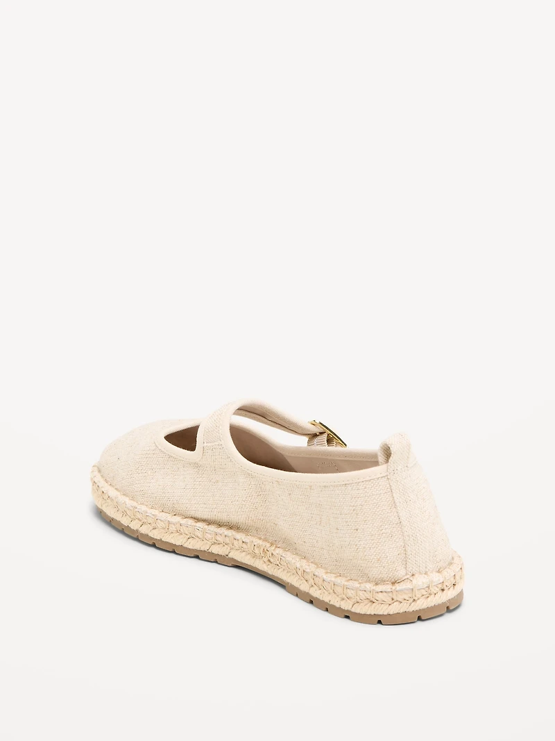 Mary Jane Espadrille Flats for Women