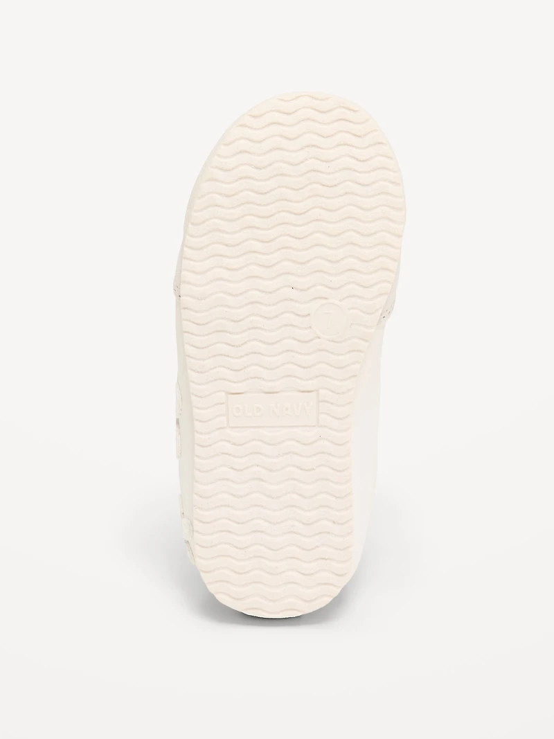 Faux-Leather Lace-Up Sneakers for Toddler Girls