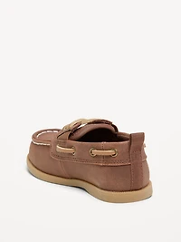 Faux-Suede Boat Shoes for Toddler Boys