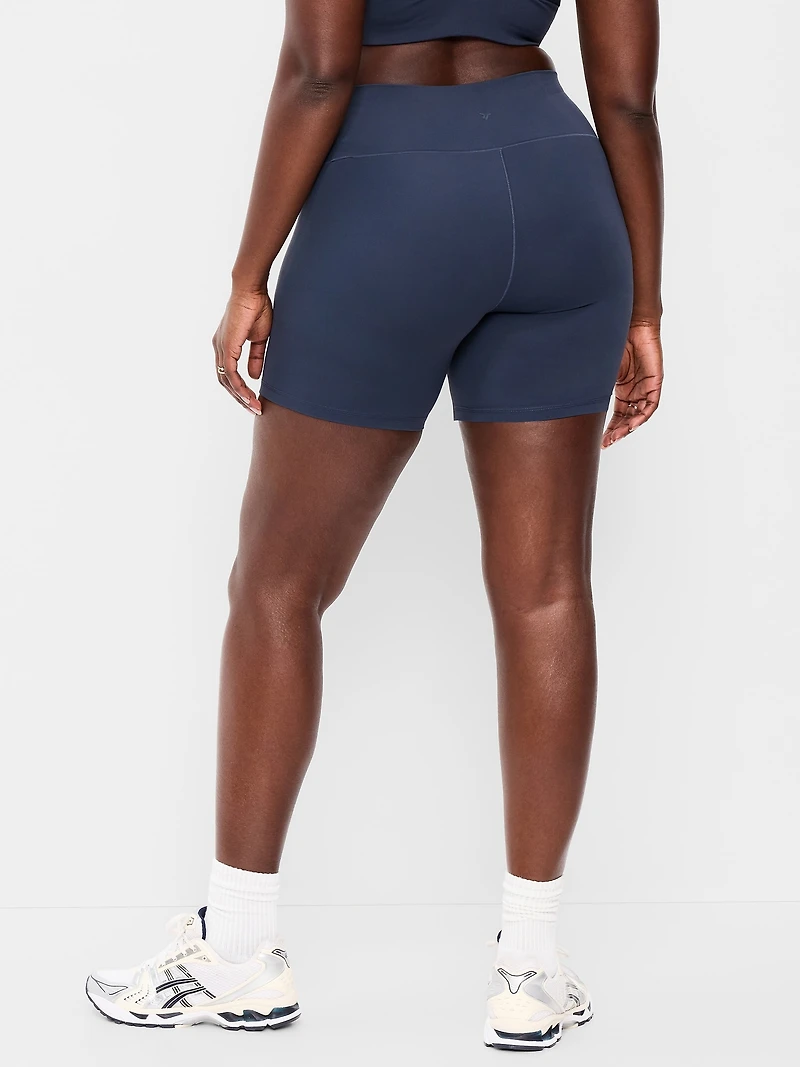 High-Waisted StudioSmooth Biker Shorts - 6-inch inseam