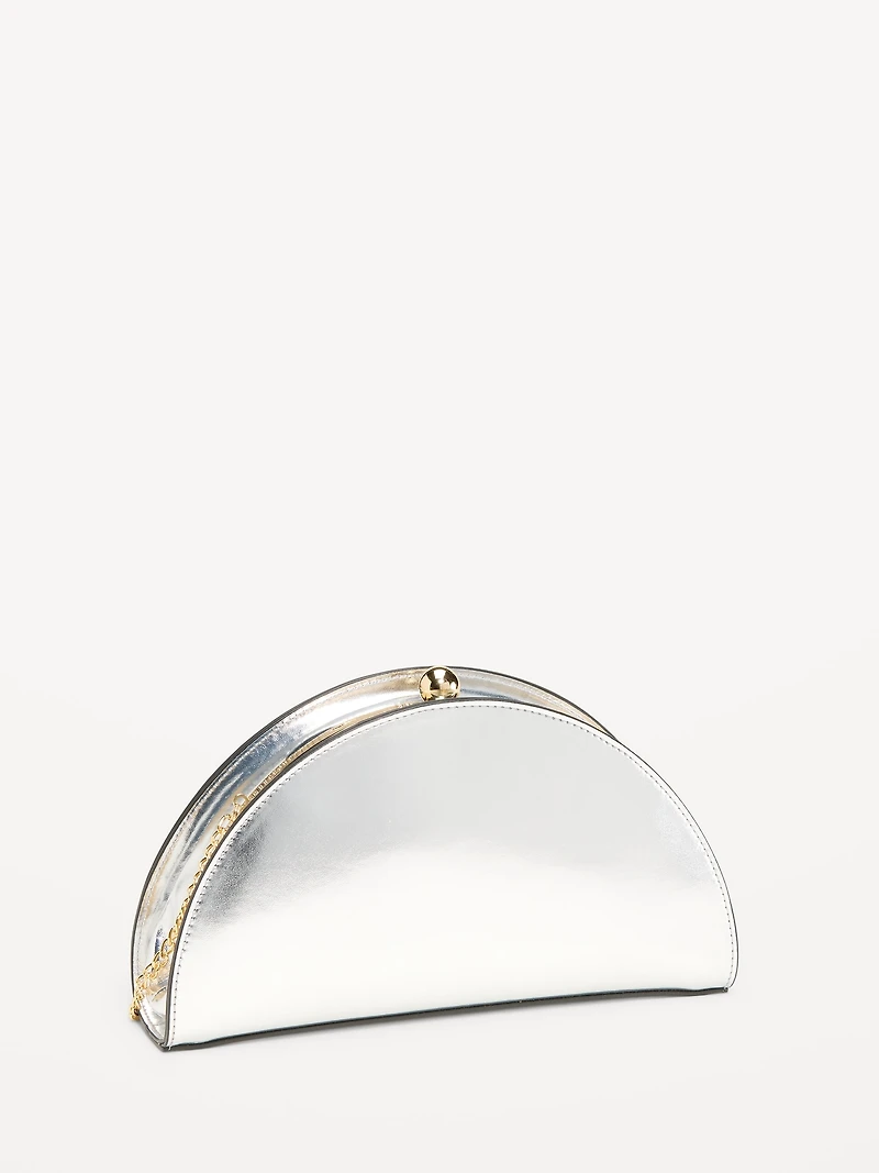 The Occasion by Old Navy Half-Moon Clutch