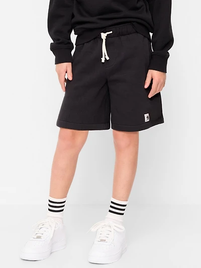 Below Knee Logo-Graphic Fleece Jogger Shorts for Boys