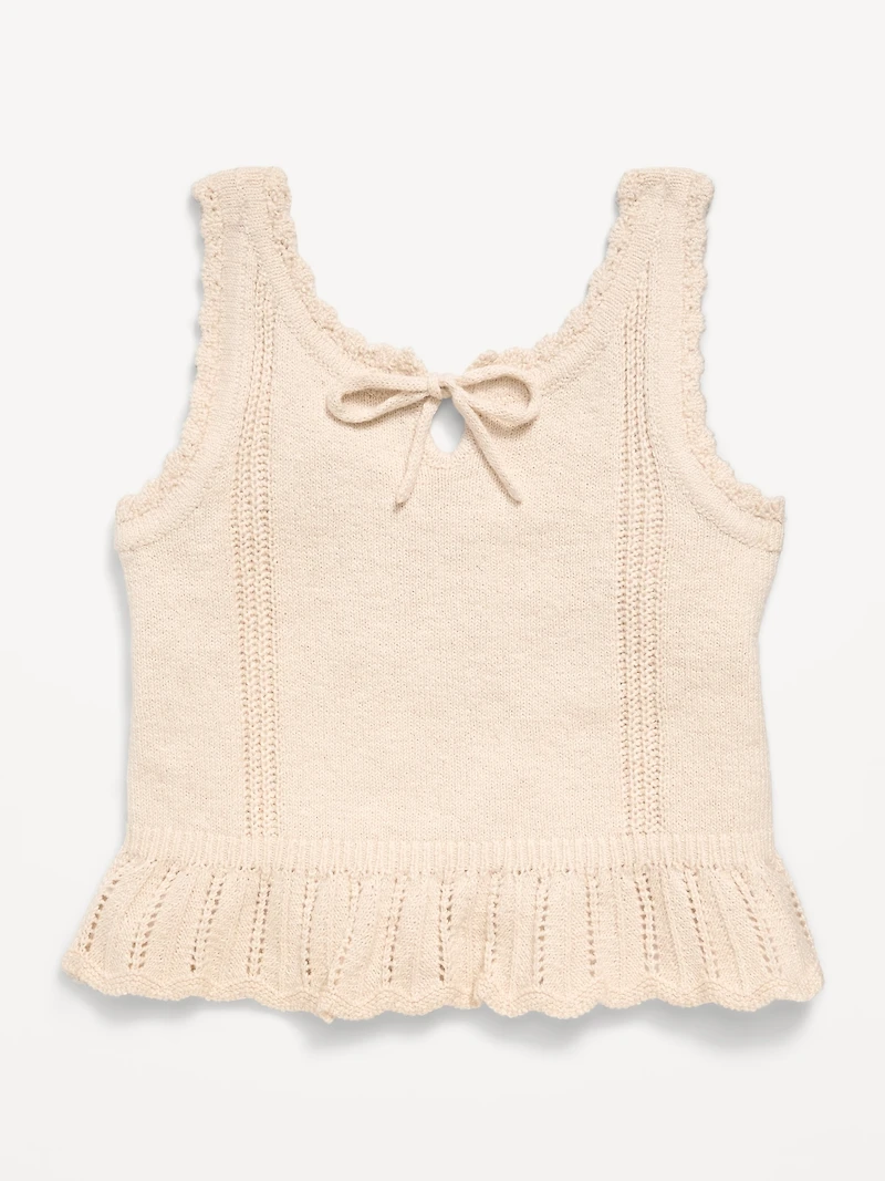 Sweater-Knit Tank Top for Girls