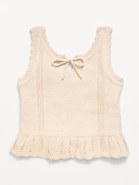 Sweater-Knit Tank Top for Girls