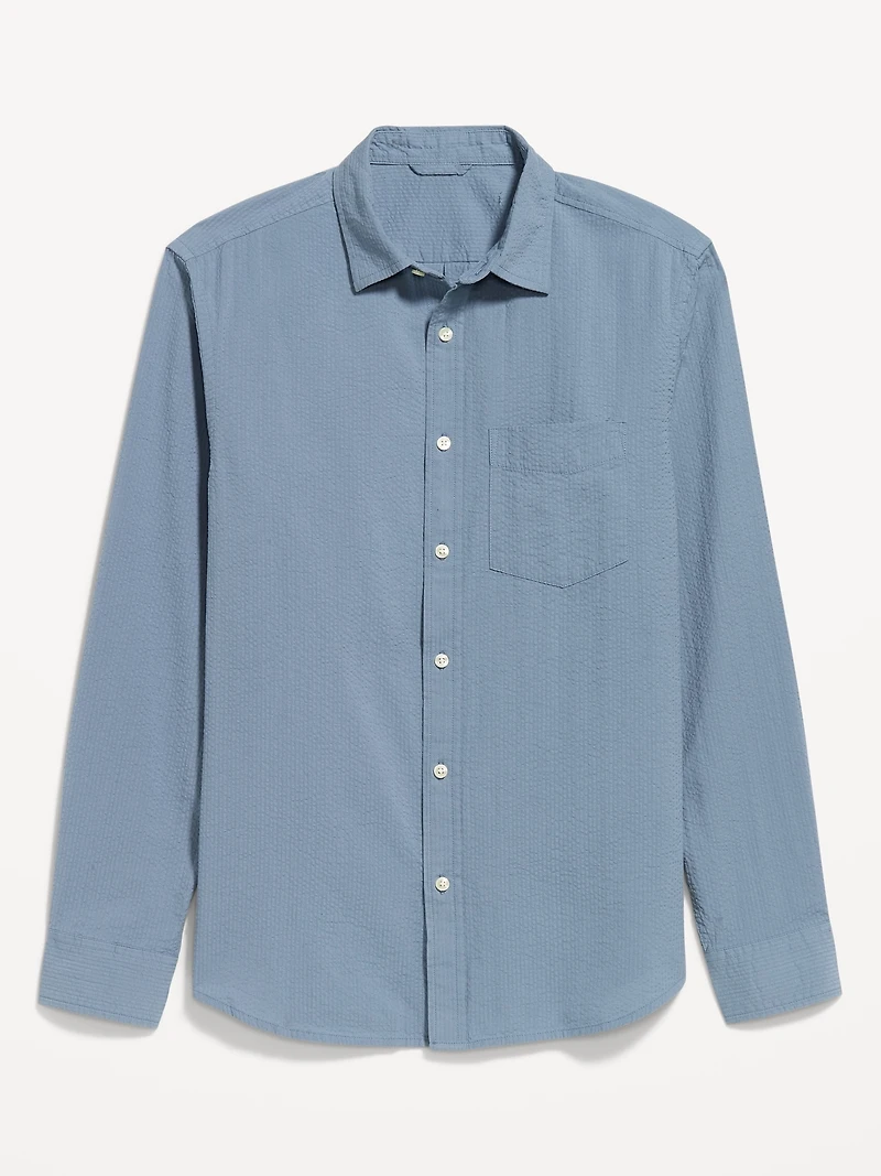 Long-Sleeve Relaxed Pocket Shirt
