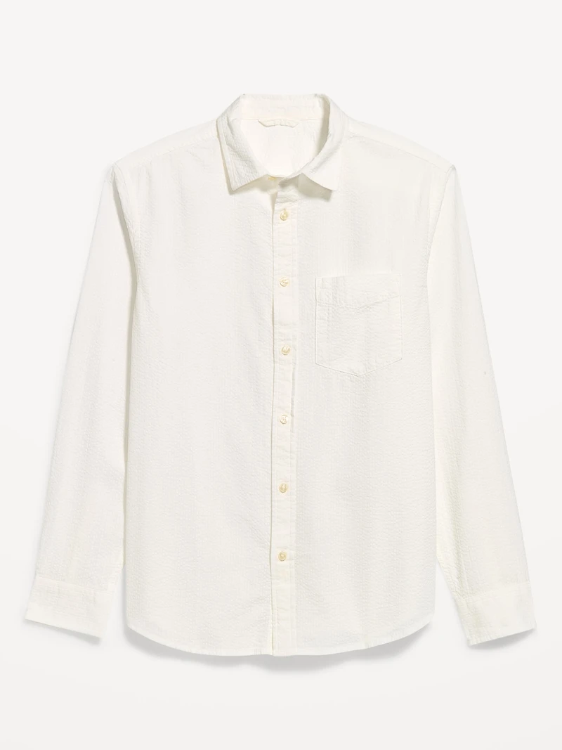 Long-Sleeve Relaxed Pocket Shirt