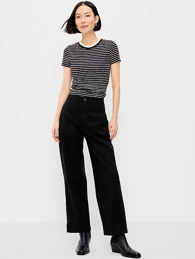 High-Waisted OGC Chino Full Length Straight Pants