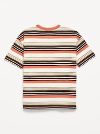 Oversized Short-Sleeve Striped T-Shirt for Boys